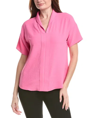 Renuar Woven Blouse In Pink
