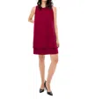 Renuar Woven Dress In Beets In Multi