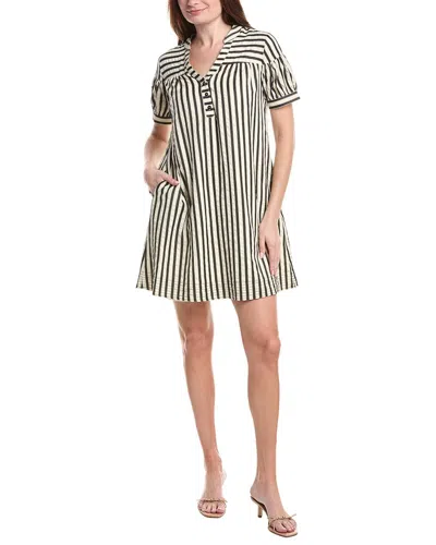 Renuar Woven Mini Dress In Black