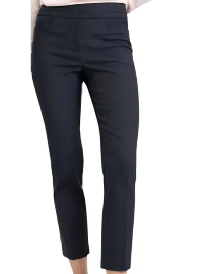 Renuar Woven Pull On Ankle Pant In Indigo In Multi