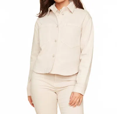 Renuar Woven Shirt Jacket In Oyster In Neutral