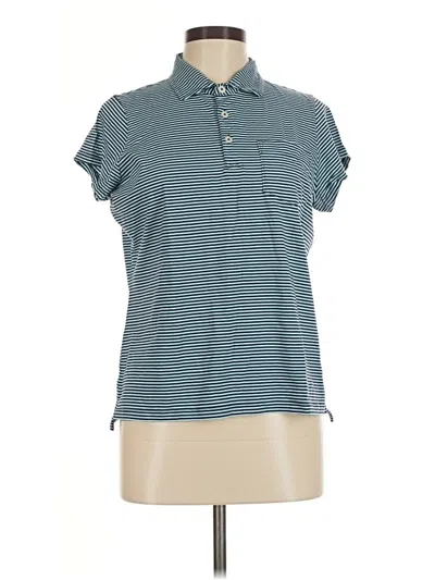 Pre-owned Renwick Short Sleeve Polo Shirt In Teal