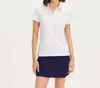 Renwick Solid Performance Polo In White In White