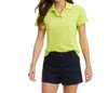 Renwick Sunwashed Pique Polo Shirt In Lime In Green