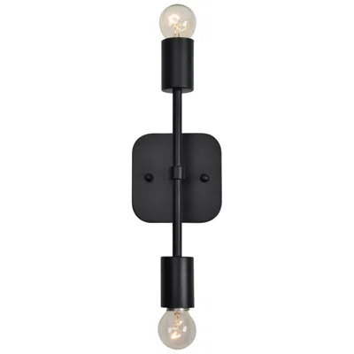 Renwil Albany I Black Powder Coated Wall Sconce 13x5x4"