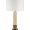 Renwil Amadora Travertine Table Lamp In Gold
