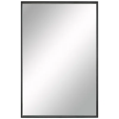 Renwil Annalise Matte Black 30" X 45" Rectangular Wall Mirror