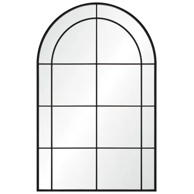Renwil Atkinson 62" Tall Arch Full Length Mirror, Black