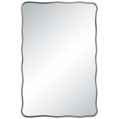 Renwil Balsa 36" H X 24" W Wall Mirror, Silver In Gray