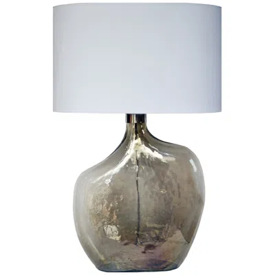 Renwil Benedek 27 1/2" High Smoke Luster Glass Table Lamp In White