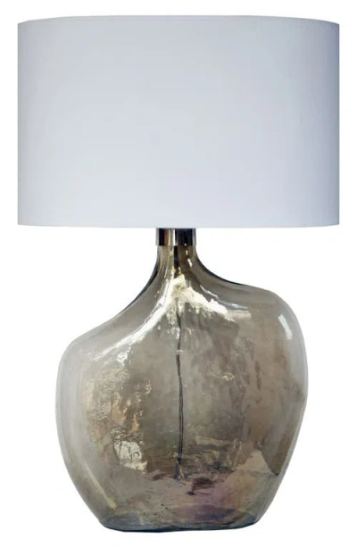 Renwil Benedek Glass Table Lamp In Gray