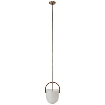 Renwil Brillio 10" Length Ceiling Fixture, Matte Antique Brass