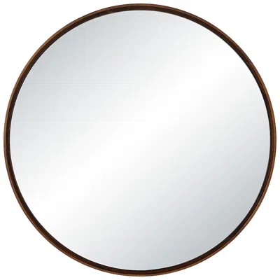 Renwil Cabiria 36" H X 36" W Wall Mirror, Brown