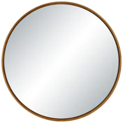 Renwil Canna 36" H X 36" W Wall Mirror, Beige