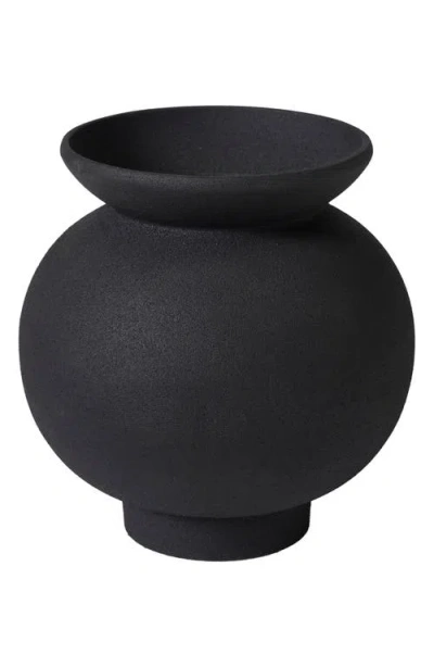 Renwil Cast Aluminum Decorative Vase In Black