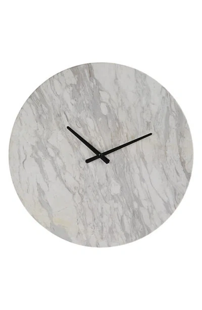Renwil Dayton Marble Wall Clock In Gray