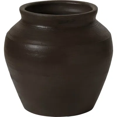 Renwil Decorative Clay Vase In Brown