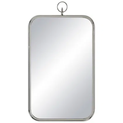 Renwil Dios 39.5" Tall Rectangle Wall Mirror, Grey In Silver
