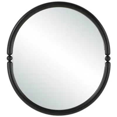 Renwil Ditto 40" H X 36" W Wall Mirror, Black