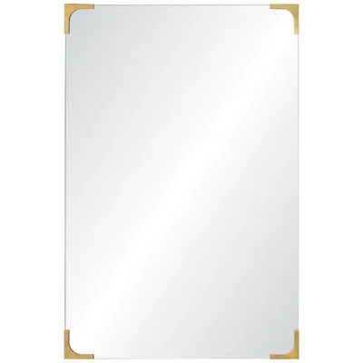 Renwil Eros 24" X 36" Antique Brass  Rectangular Wall Mirror