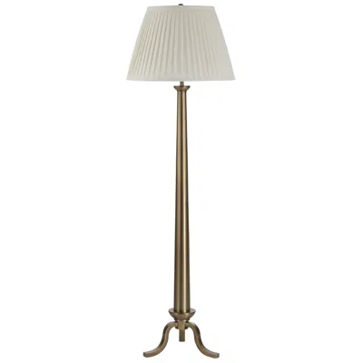 Renwil Everren Lucerna Floor Lamp With Tapered Linen Shade