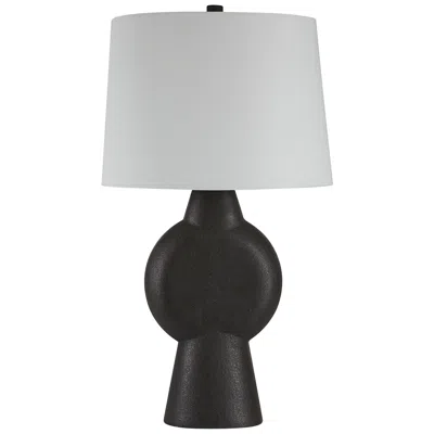 Renwil Fierra 30.0" Height Table Lamps, Stone Black
