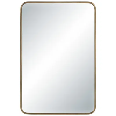 Renwil Franca 36" H X 24" W Wall Mirror, Yellow In White