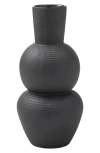Renwil Icarus Ceramic Stoneware Decorative Vase In Black