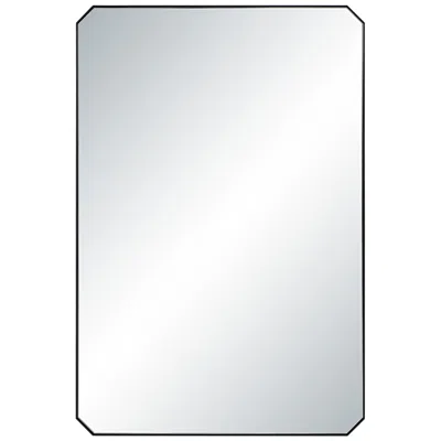 Renwil Jace 36" H X 24" W Wall Mirror, Black