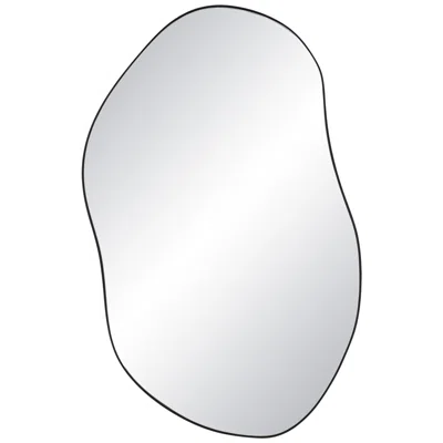 Renwil Jane 45.25" Tall Irregular Wall Mirror, Black