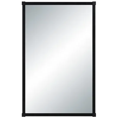 Renwil Kauri 35" H X 22" W Wall Mirror, Black