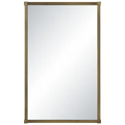 Renwil Khaya 35" H X 22" W Wall Mirror, Yellow In Gold