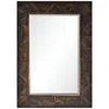 Renwil Maila Dark Brown Wood 30" X 42" Rectangular Wall Mirror