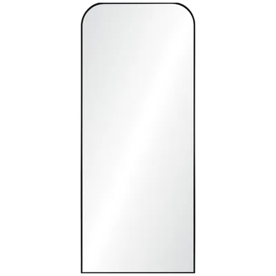 Renwil Mandret 72" Tall Irregular Full Length Mirror, Black In Gray