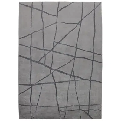 Renwil Mantle 3'3"x4'3" Gray Blue Rectangular Area Rug
