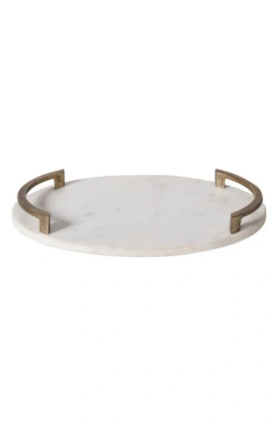 Renwil Marble Decorative Tray In White