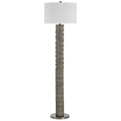 Renwil Moringa 72.0" Height Floor Lamps, Warm Charcoal Grey