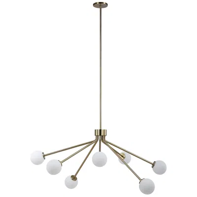Renwil Mundo Plated Champagne Ceiling Fixture 46x23x40"