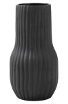 Renwil Nocera Ceramic Stoneware Decorative Vase In Black