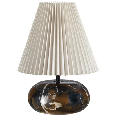 Renwil Noto Brown 14" Length Table Lamp, Brown In White
