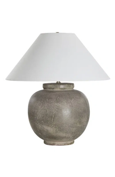 Renwil Olivia Ceramic Table Lamp In Gray