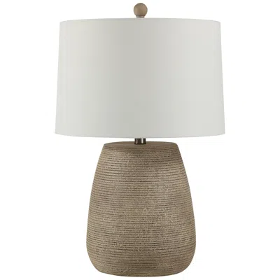 Renwil Optima 23.5" Height Table Lamps, Faux Ribbed Stone Texture