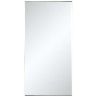 Renwil Orrin 60 H X 30 W Wall Mirror, Yellow In White