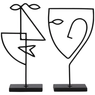 Renwil Posie Statue In Black