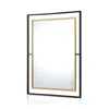 Renwil Ren-wil Gray Mirror In Black & Gold In Black  Gold