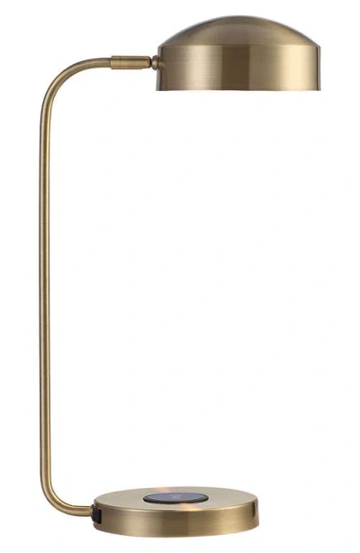 Renwil Riesco 22.5-inch Charging Desk Lamp In Gold