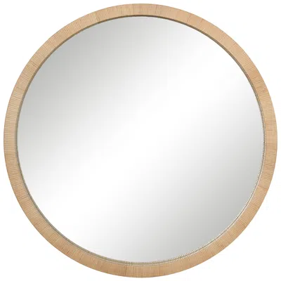 Renwil Rita 48 H X 48 W Wall Mirror, Brown In Neutral