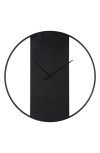Renwil Romy Iron Wall Clock In Black