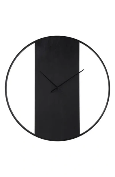 Renwil Romy Iron Wall Clock In Black