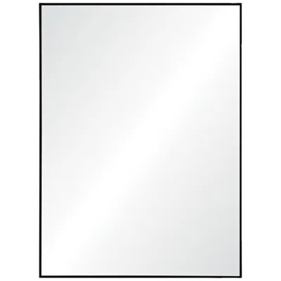 Renwil Rosanna Matte Black Iron 30" X 40" Rectangular Wall Mirror